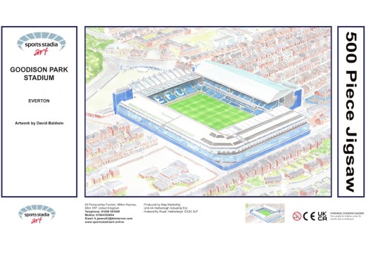 Goodison Park Stadium Fine Art Jigsaw Puzzle - Everton FC Goodison Park Stadium Fine Art Jigsaw Puzzle - Everton FC